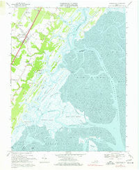 Nassawadox Virginia Historical topographic map, 1:24000 scale, 7.5 X 7.5 Minute, Year 1968