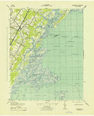 Nassawadox Virginia Historical topographic map, 1:31680 scale, 7.5 X 7.5 Minute, Year 1943