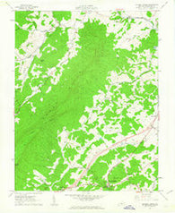 Natural Bridge Virginia Historical topographic map, 1:24000 scale, 7.5 X 7.5 Minute, Year 1961