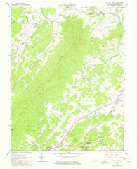 Natural Bridge Virginia Historical topographic map, 1:24000 scale, 7.5 X 7.5 Minute, Year 1961