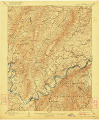 Natural Bridge Special Virginia Historical topographic map, 1:62500 scale, 15 X 15 Minute, Year 1907