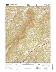 Natural Bridge Virginia Current topographic map, 1:24000 scale, 7.5 X 7.5 Minute, Year 2016