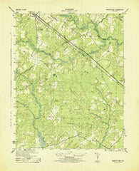 Nebletts Mill Virginia Historical topographic map, 1:31680 scale, 7.5 X 7.5 Minute, Year 1944