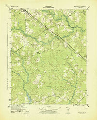 Nebletts Mill Virginia Historical topographic map, 1:31680 scale, 7.5 X 7.5 Minute, Year 1944