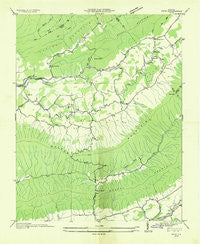 Nebo Virginia Historical topographic map, 1:24000 scale, 7.5 X 7.5 Minute, Year 1935