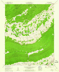 Nebo Virginia Historical topographic map, 1:24000 scale, 7.5 X 7.5 Minute, Year 1959