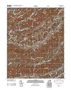 Nebo Virginia Historical topographic map, 1:24000 scale, 7.5 X 7.5 Minute, Year 2011