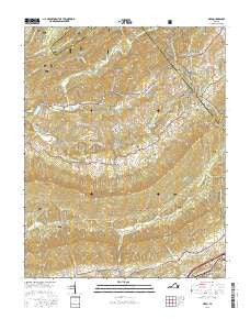 Nebo Virginia Current topographic map, 1:24000 scale, 7.5 X 7.5 Minute, Year 2016