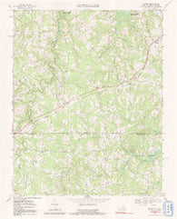 Nelson Virginia Historical topographic map, 1:24000 scale, 7.5 X 7.5 Minute, Year 1968