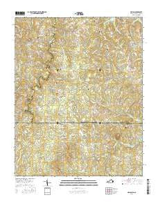 Nelson Virginia Current topographic map, 1:24000 scale, 7.5 X 7.5 Minute, Year 2016