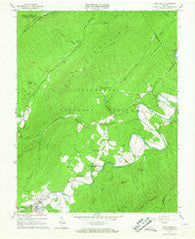 New Castle Virginia Historical topographic map, 1:24000 scale, 7.5 X 7.5 Minute, Year 1966