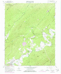 New Castle Virginia Historical topographic map, 1:24000 scale, 7.5 X 7.5 Minute, Year 1966