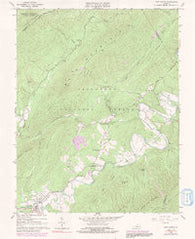 New Castle Virginia Historical topographic map, 1:24000 scale, 7.5 X 7.5 Minute, Year 1966