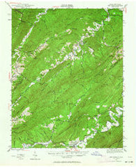 New Castle Virginia Historical topographic map, 1:62500 scale, 15 X 15 Minute, Year 1945