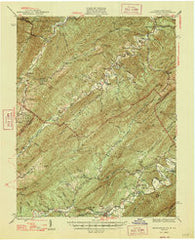 New Castle Virginia Historical topographic map, 1:62500 scale, 15 X 15 Minute, Year 1947