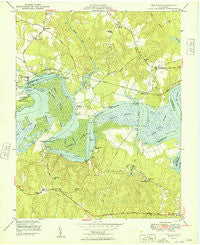 New Kent Virginia Historical topographic map, 1:24000 scale, 7.5 X 7.5 Minute, Year 1949
