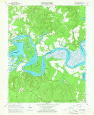 New Kent Virginia Historical topographic map, 1:24000 scale, 7.5 X 7.5 Minute, Year 1965