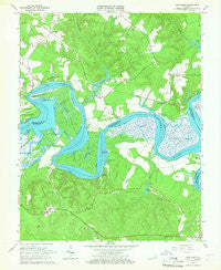 New Kent Virginia Historical topographic map, 1:24000 scale, 7.5 X 7.5 Minute, Year 1965