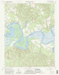 New Kent Virginia Historical topographic map, 1:24000 scale, 7.5 X 7.5 Minute, Year 1965