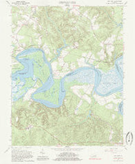 New Kent Virginia Historical topographic map, 1:24000 scale, 7.5 X 7.5 Minute, Year 1965