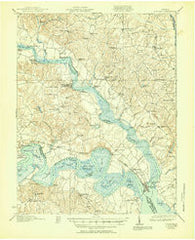 New Kent Virginia Historical topographic map, 1:62500 scale, 15 X 15 Minute, Year 1919