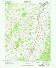 New Market Virginia Historical topographic map, 1:24000 scale, 7.5 X 7.5 Minute, Year 1967
