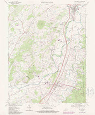 New Market Virginia Historical topographic map, 1:24000 scale, 7.5 X 7.5 Minute, Year 1967