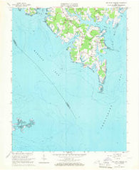 New Point Comfort Virginia Historical topographic map, 1:24000 scale, 7.5 X 7.5 Minute, Year 1964