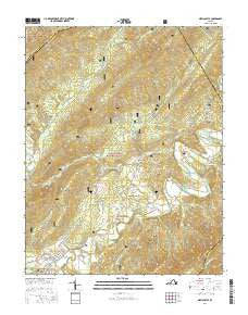 New Castle Virginia Current topographic map, 1:24000 scale, 7.5 X 7.5 Minute, Year 2016