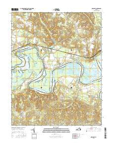 New Kent Virginia Current topographic map, 1:24000 scale, 7.5 X 7.5 Minute, Year 2016