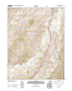 New Market Virginia Historical topographic map, 1:24000 scale, 7.5 X 7.5 Minute, Year 2013