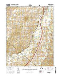 New Market Virginia Current topographic map, 1:24000 scale, 7.5 X 7.5 Minute, Year 2016