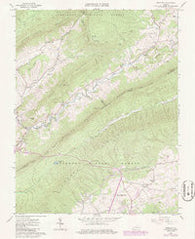 Newport Virginia Historical topographic map, 1:24000 scale, 7.5 X 7.5 Minute, Year 1965