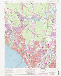 Newport News North Virginia Historical topographic map, 1:24000 scale, 7.5 X 7.5 Minute, Year 1965
