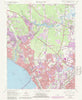 Newport News North Virginia Historical topographic map, 1:24000 scale, 7.5 X 7.5 Minute, Year 1965