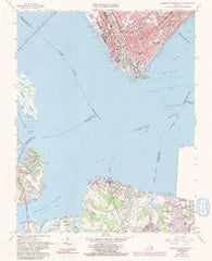 Newport News South Virginia Historical topographic map, 1:24000 scale, 7.5 X 7.5 Minute, Year 1964