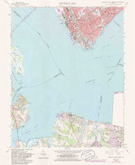 Newport News South Virginia Historical topographic map, 1:24000 scale, 7.5 X 7.5 Minute, Year 1964