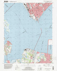 Newport News South Virginia Historical topographic map, 1:24000 scale, 7.5 X 7.5 Minute, Year 1994