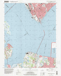 Newport News South Virginia Historical topographic map, 1:24000 scale, 7.5 X 7.5 Minute, Year 1994