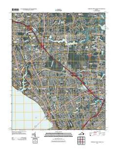 Newport News North Virginia Historical topographic map, 1:24000 scale, 7.5 X 7.5 Minute, Year 2011
