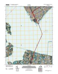Newport News South Virginia Historical topographic map, 1:24000 scale, 7.5 X 7.5 Minute, Year 2011