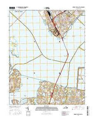 Newport News South Virginia Current topographic map, 1:24000 scale, 7.5 X 7.5 Minute, Year 2016