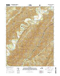 Nimrod Hall Virginia Current topographic map, 1:24000 scale, 7.5 X 7.5 Minute, Year 2016