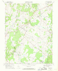 Nokesville Virginia Historical topographic map, 1:24000 scale, 7.5 X 7.5 Minute, Year 1966