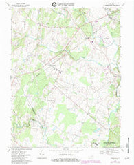 Nokesville Virginia Historical topographic map, 1:24000 scale, 7.5 X 7.5 Minute, Year 1966