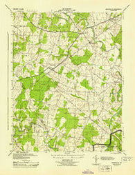 Nokesville Virginia Historical topographic map, 1:31680 scale, 7.5 X 7.5 Minute, Year 1944