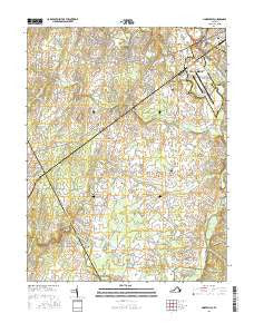 Nokesville Virginia Current topographic map, 1:24000 scale, 7.5 X 7.5 Minute, Year 2016