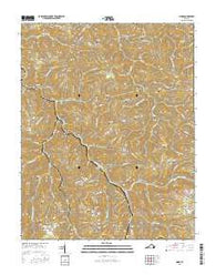 Nora Virginia Current topographic map, 1:24000 scale, 7.5 X 7.5 Minute, Year 2016