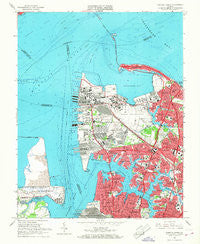 Norfolk North Virginia Historical topographic map, 1:24000 scale, 7.5 X 7.5 Minute, Year 1965