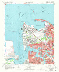 Norfolk North Virginia Historical topographic map, 1:24000 scale, 7.5 X 7.5 Minute, Year 1965